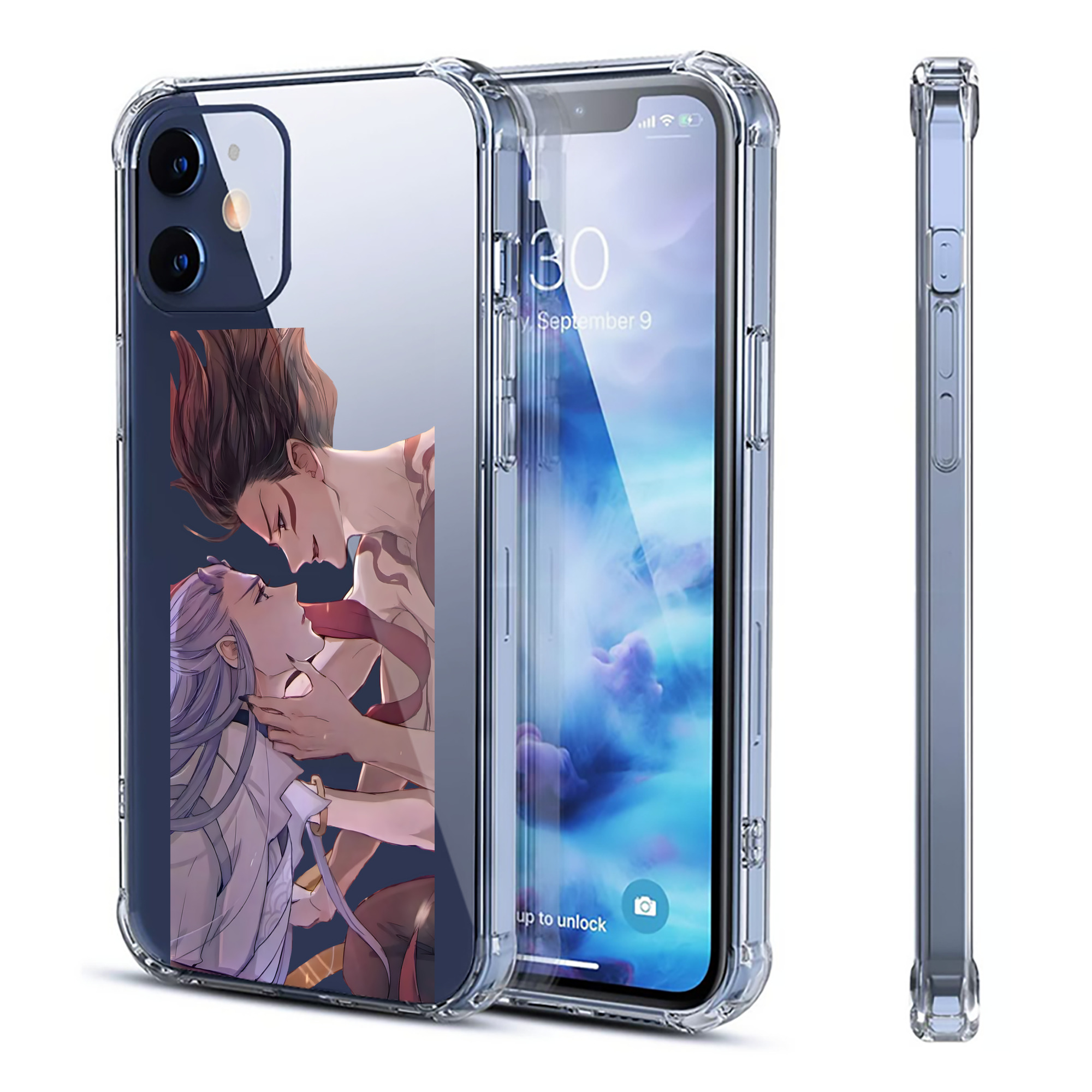 （画像用） Ne Zha 2 ナタ 魔童の大暴れ 【iPhone 12シリーズ対応】透明スマホケース（クリアソフトケース）